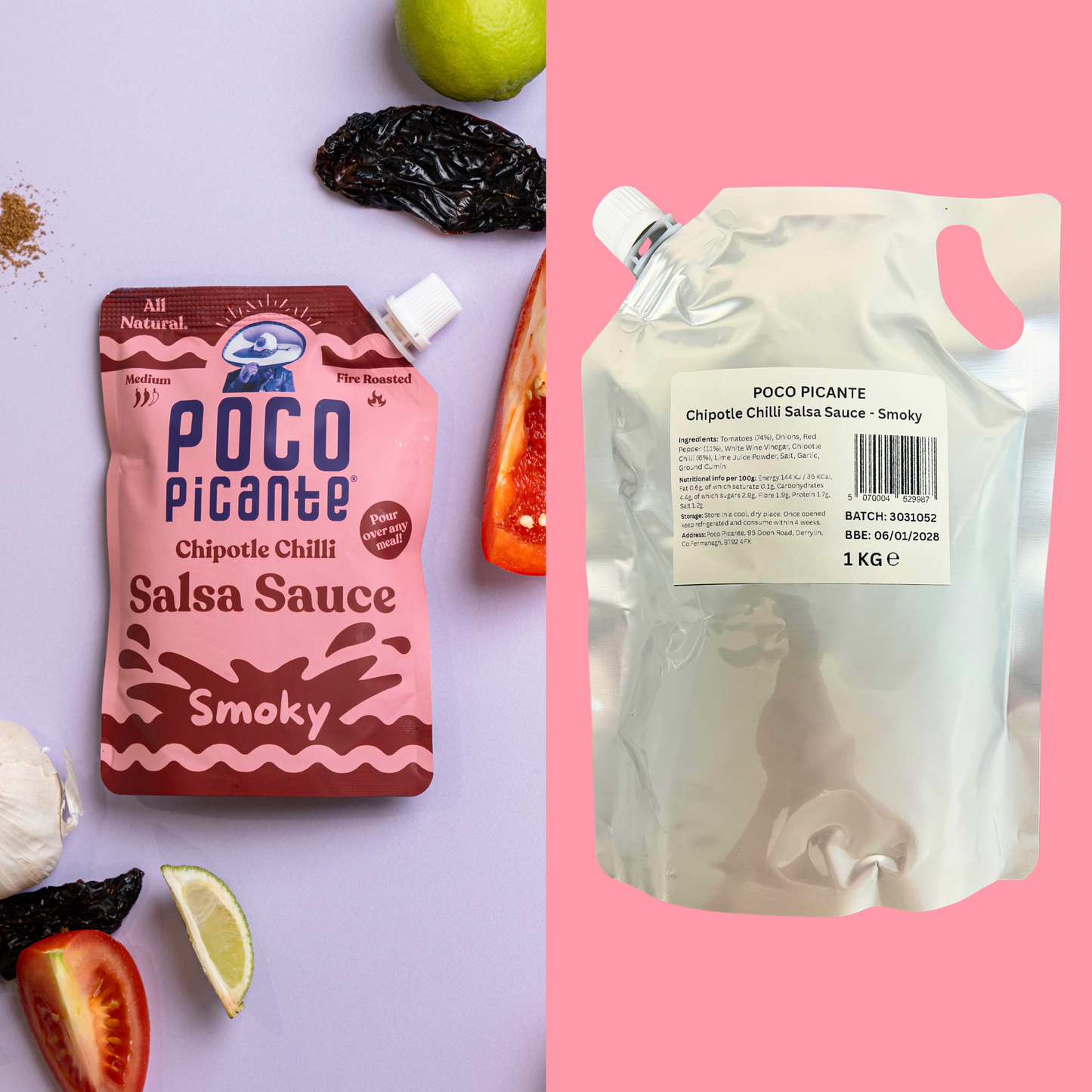 Chipotle Chilli Smoky Salsa Sauce — (4 x 1kg) Foodservice